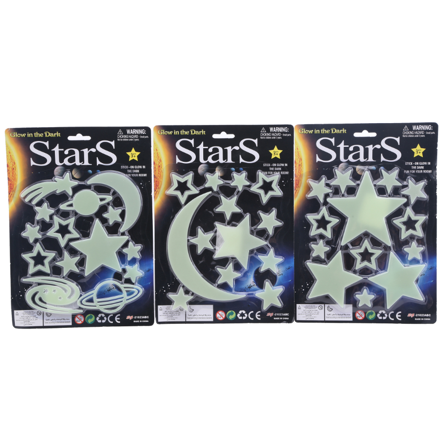 Glow In The Dark Stars Assorted