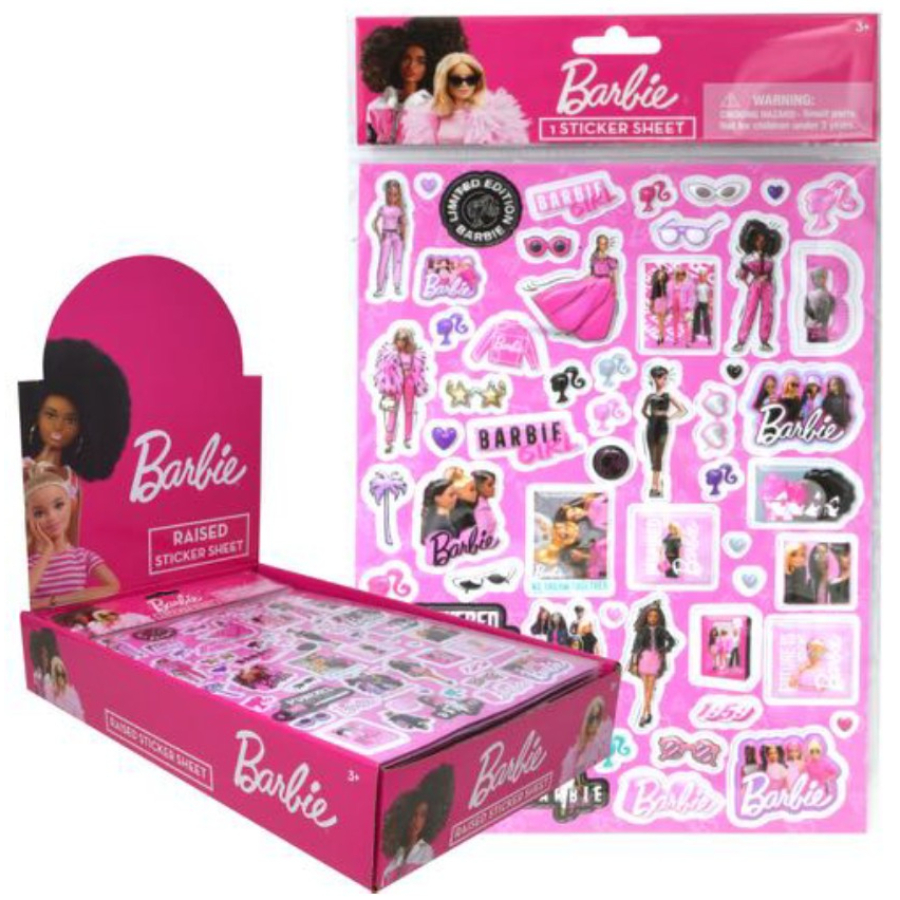 Barbie Raised Stickers