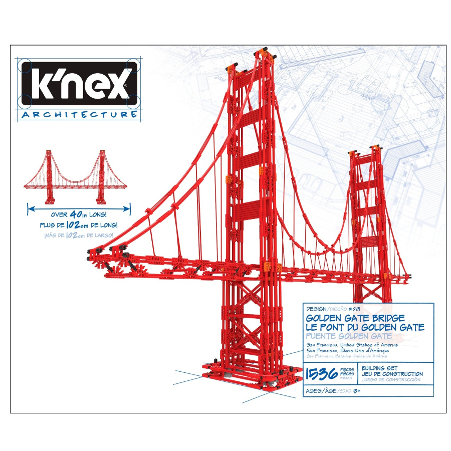 Knex Architecture Golden Gate Bridge