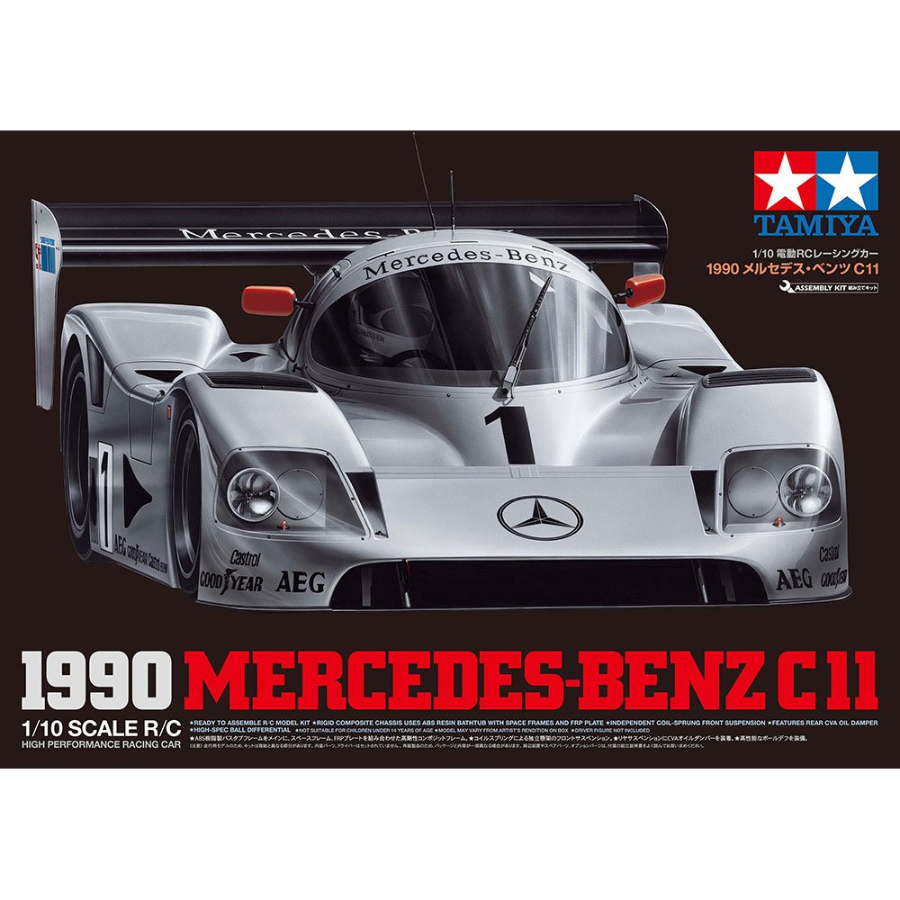 Tamiya Radio Control 1:10 1990 Mercedes-Benz C11
