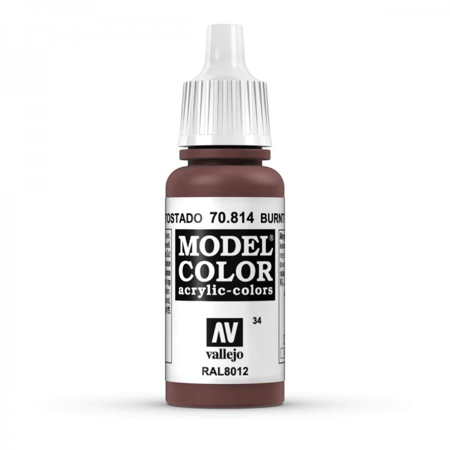 Vallejo Acrylic Paint Model Colour Umber Red 17-18ml