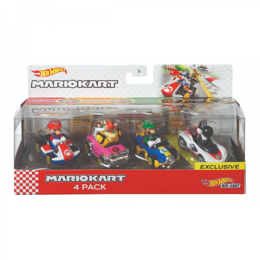 Hot Wheels Mario Kart Bundle Four Pack