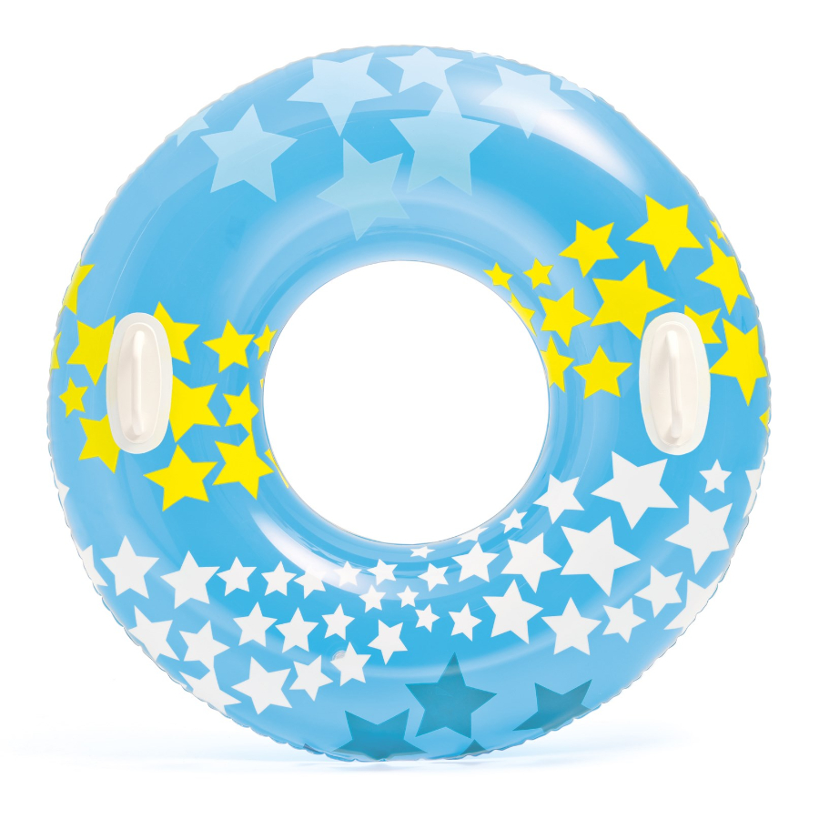 Intex Pool Tube Swirly Whirly Design With Handles 91cm Assorted