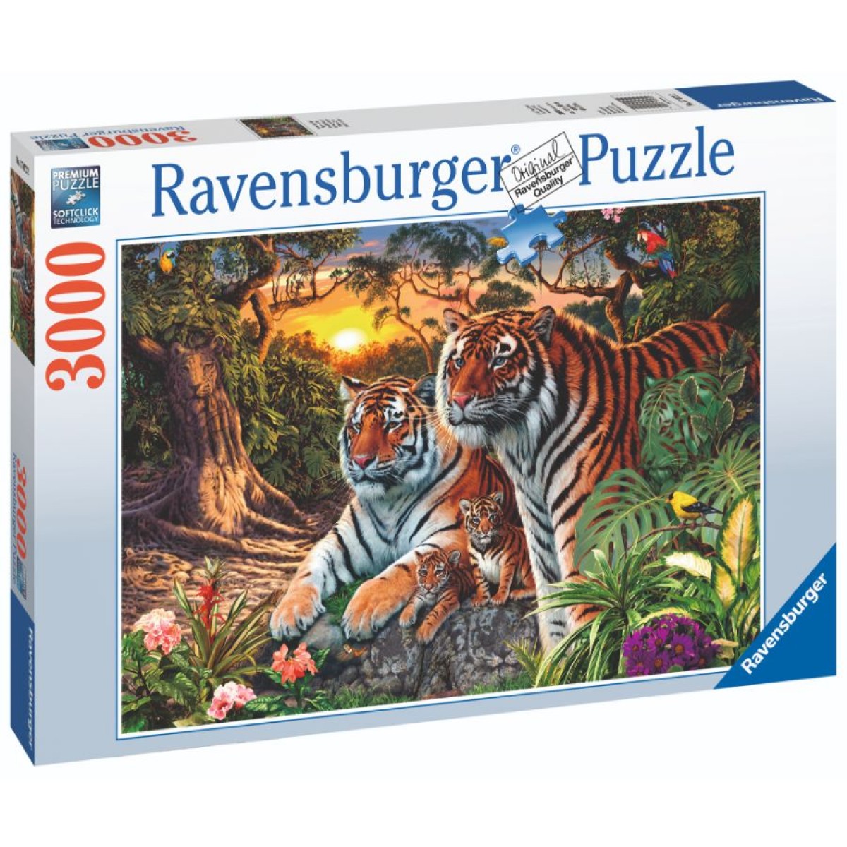 Ravensburger Puzzle 3000 Piece Hidden Tigers | Toys | Casey's Toys