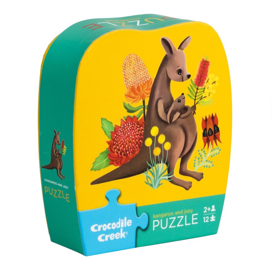 Crocodile Creek 12 Piece Puzzle Kangaroo & Joey
