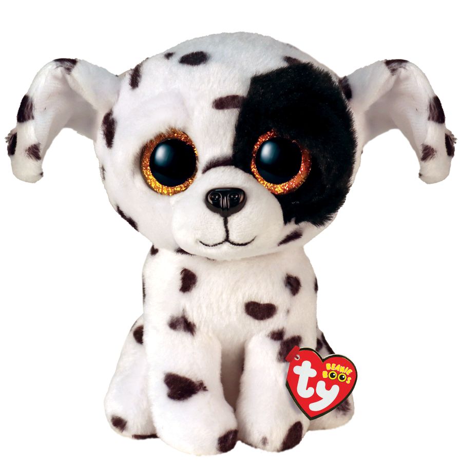 Ty Beanie Boos Regular Plush Luther Spotted Dog