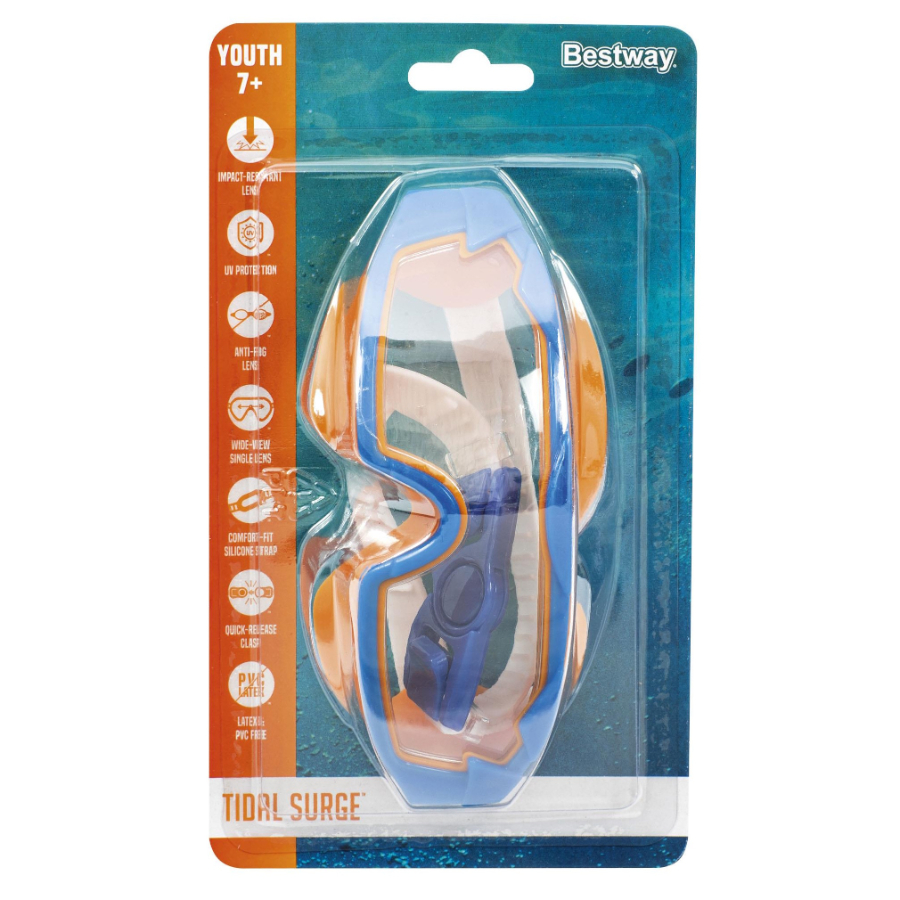 Bestway Aqua Tidal Surge Swim Goggles Age 7+ Assorted Colours