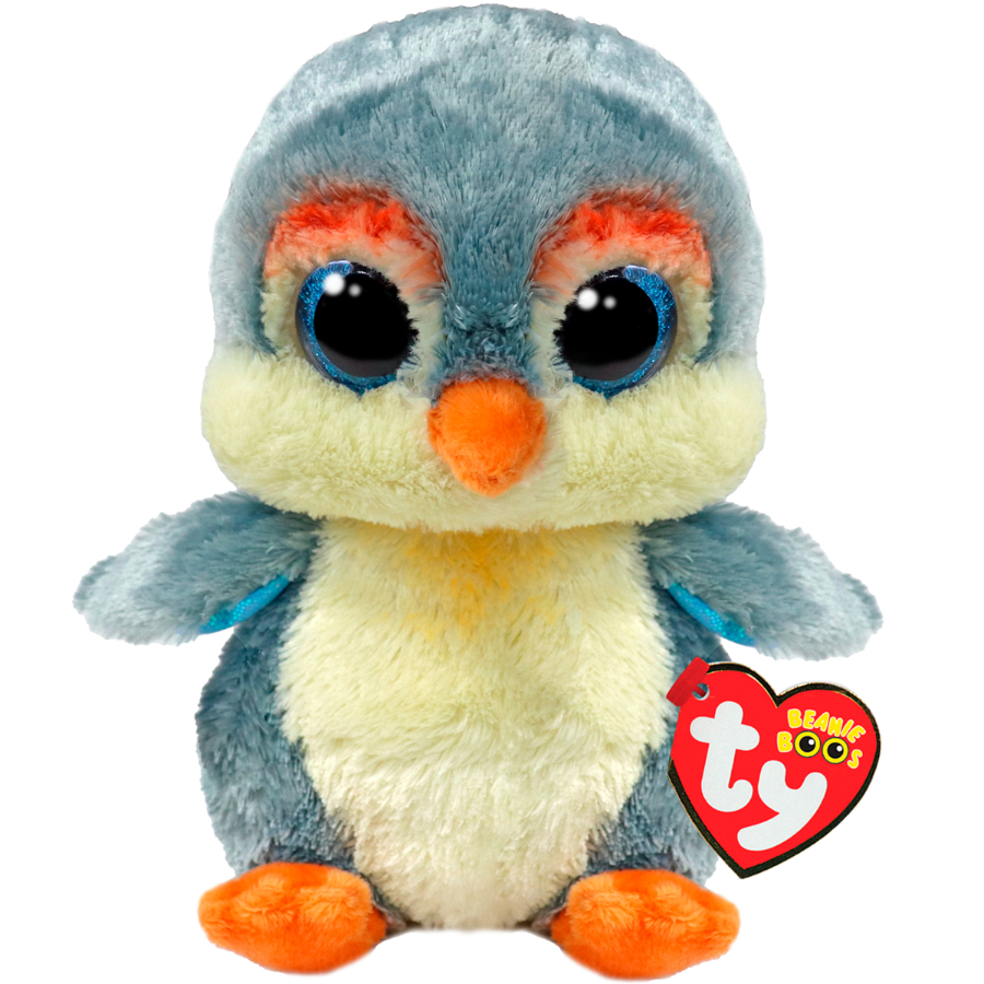 Beanie Boos Regular Plush Fisher Gray Penguin