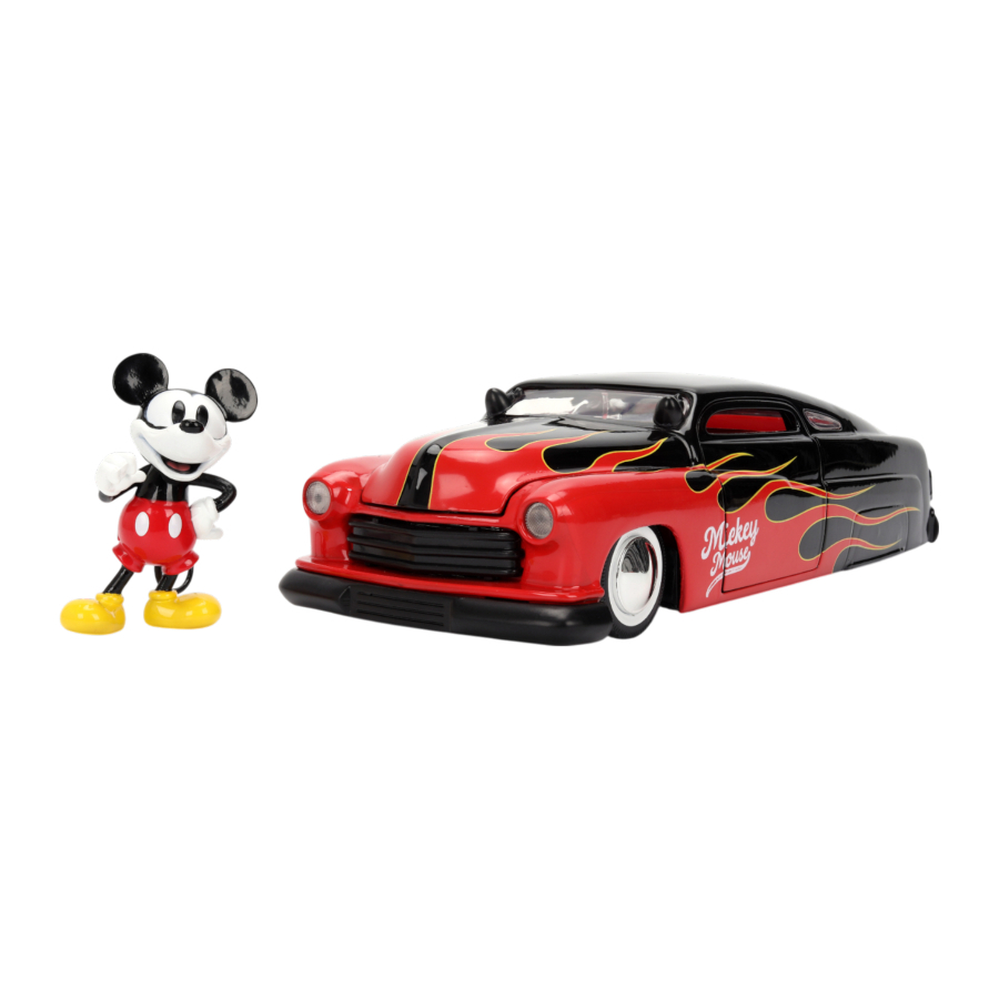 Jada Diecast 1:24 Disney 1951 Mercury Coupe With Mickey Mouse Figure