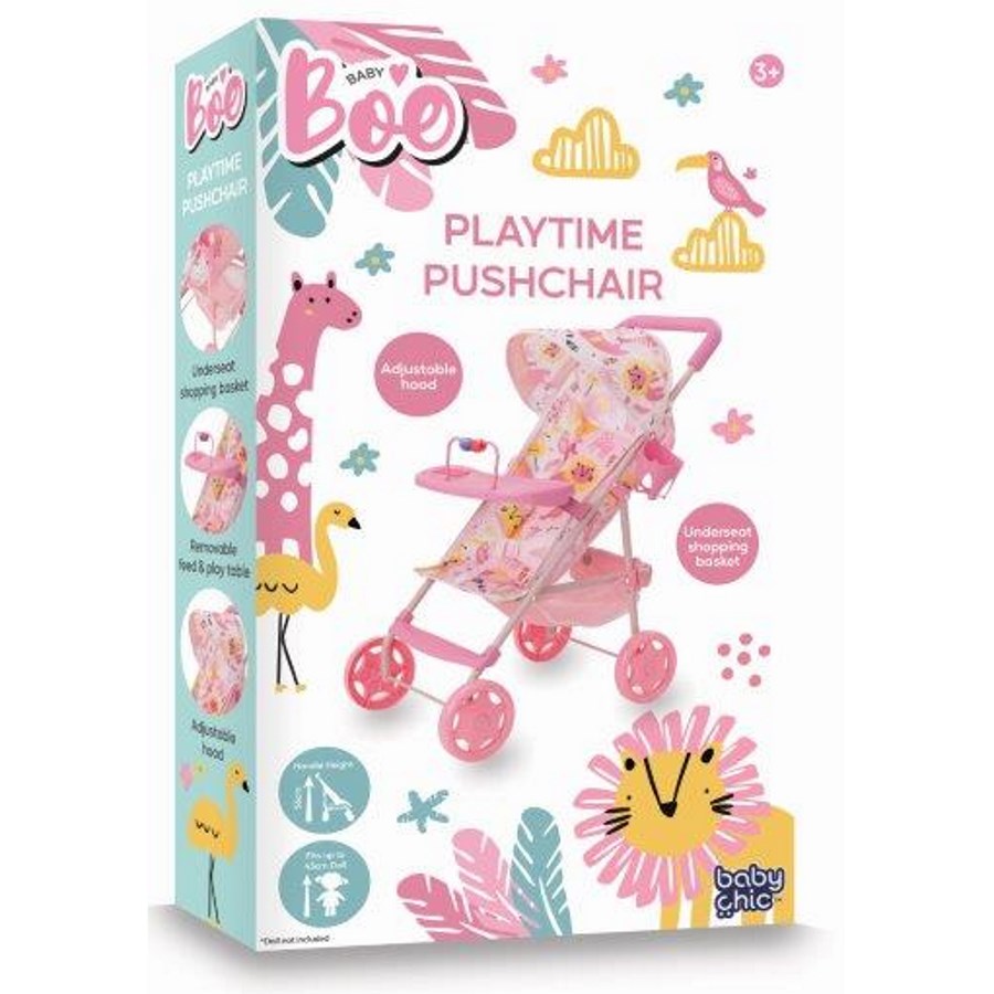Baby Boo Baby Doll Playtime Pram With Handle Height 56cm