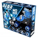 Yvolution Roller & Inline Skate Combo Neon Blue Adjustable Size 3-6