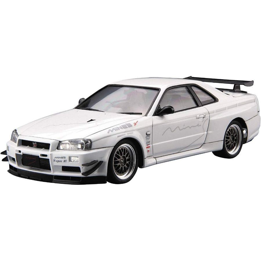 Aoshima Model Kit 1:24 Mines BNR34 Nissan Skyline GT-R 02