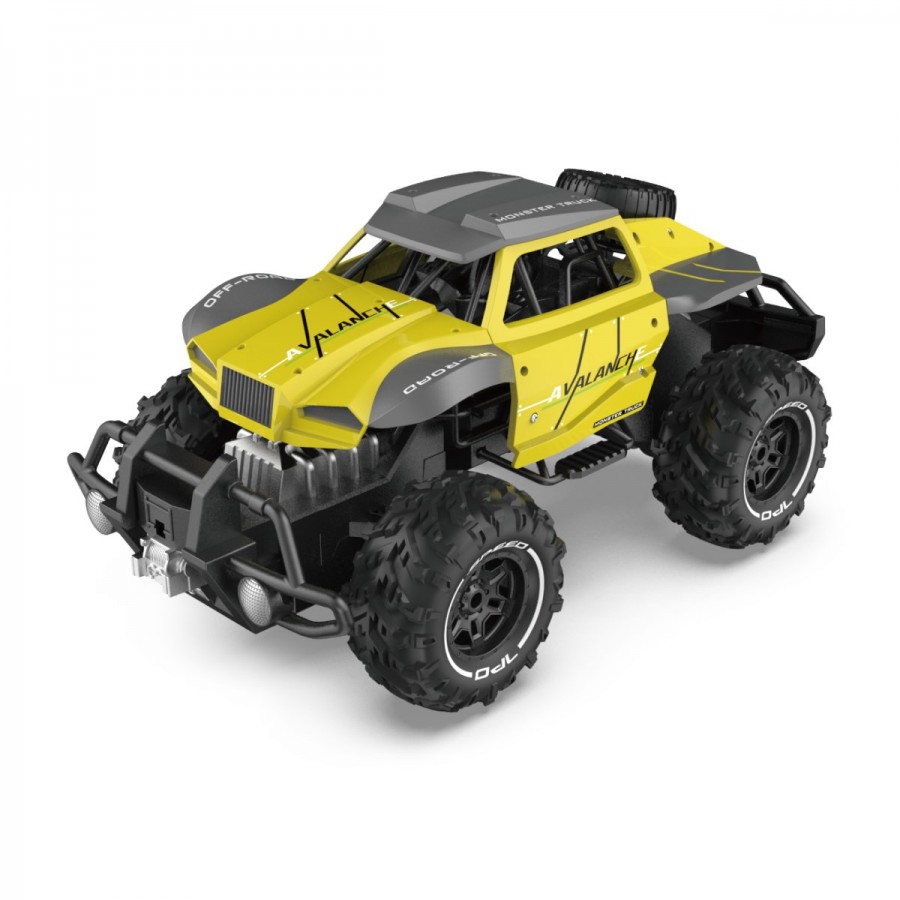 Rusco Racing Radio Control 1:12 Yellow Avalanche Off Road Car
