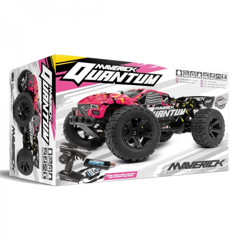 Maverick Radio Control 1:10 Quantum XT Stadium Truck Pink Electric Brushed