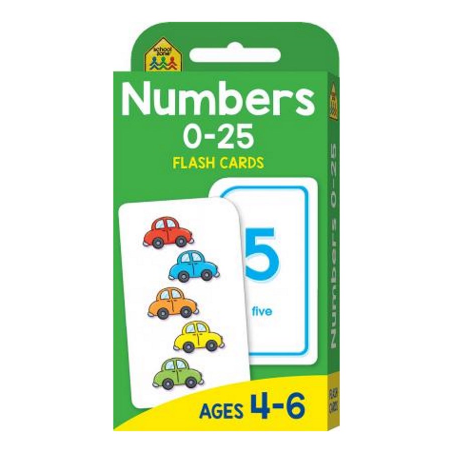 School Zone Flashcards Numbers 0-25