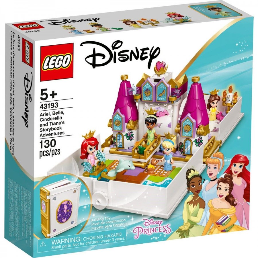 LEGO Disney Princess Ariel, Belle, Cinderella & Tianas Story Book