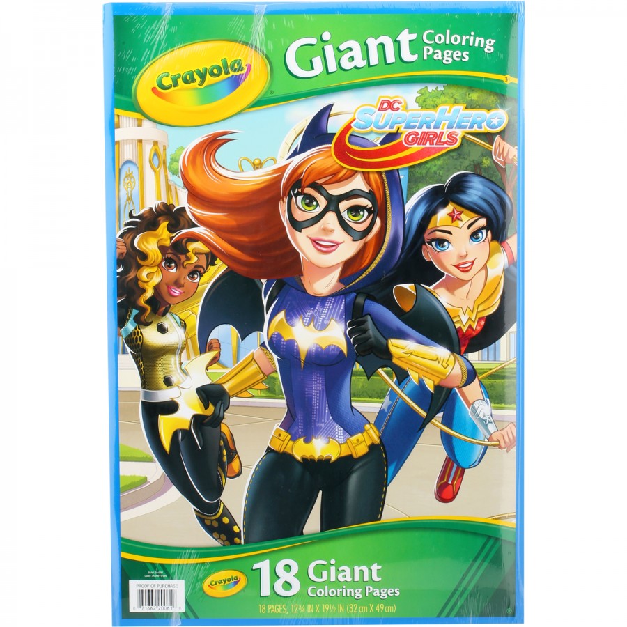 Crayola Giant Colouring Pages DC Girls