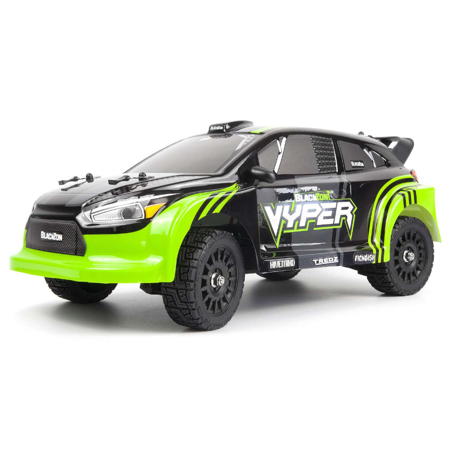 Blackzon Radio Control 1:16 Vyper 4WD Rally Car Brushed Green