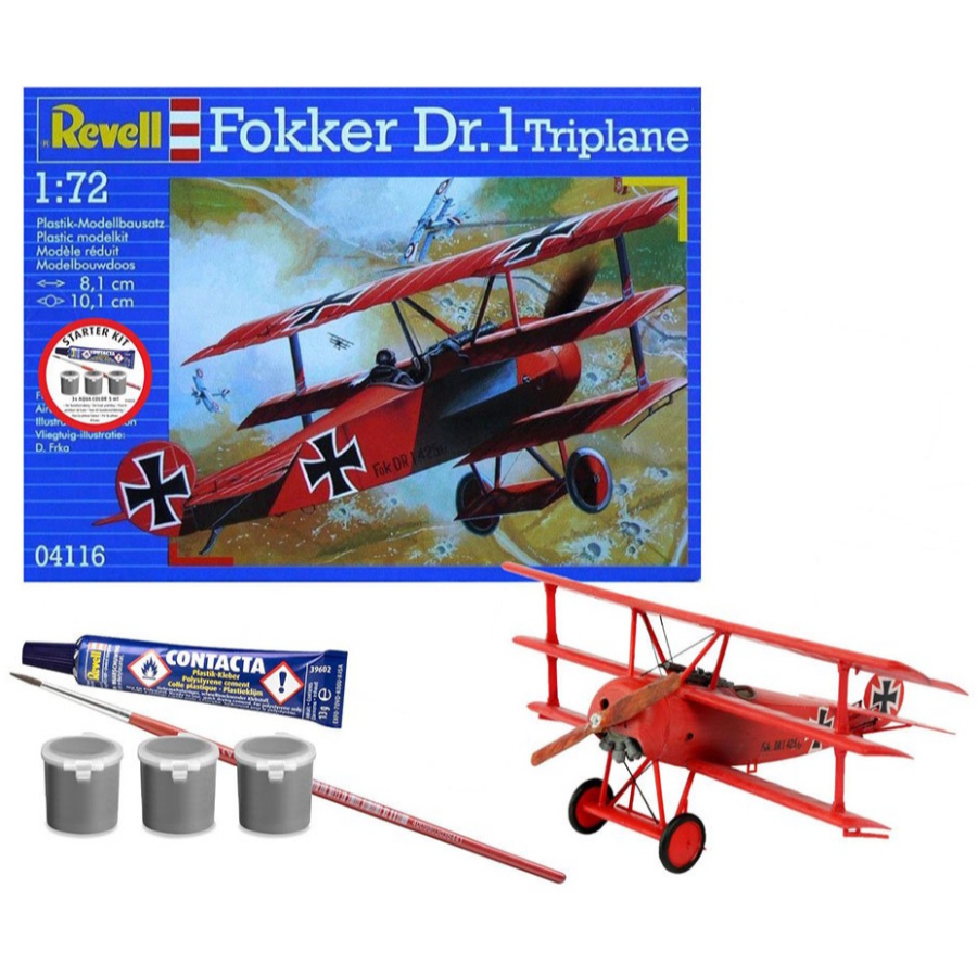 Revell Model Kit Starter Set Fokker DR 1 Triplane