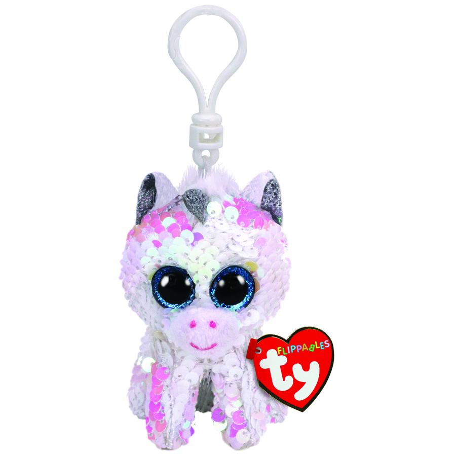 Beanie Boos Flippables Clip Diamond White Unicorn