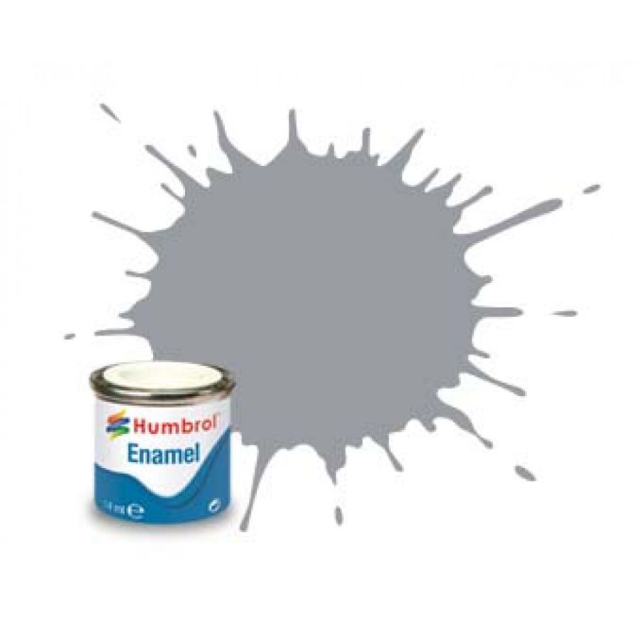 Humbrol Enamel Paint Light Grey Matt