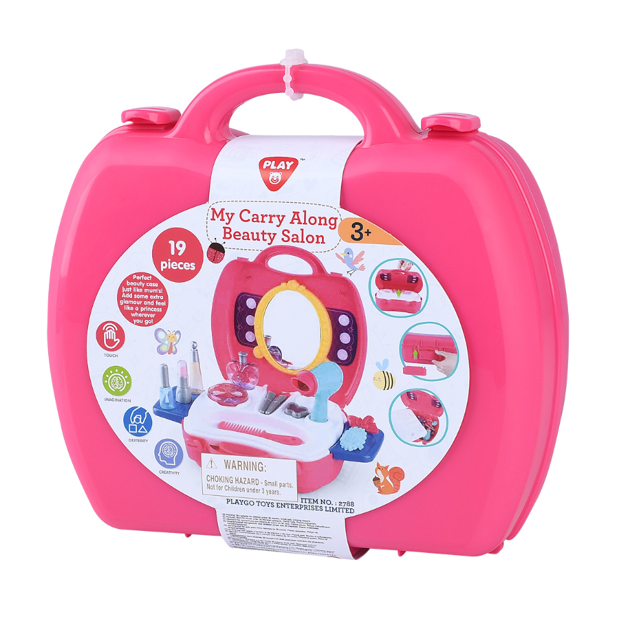 Beauty Salon Carry Case With 19 Pieces
