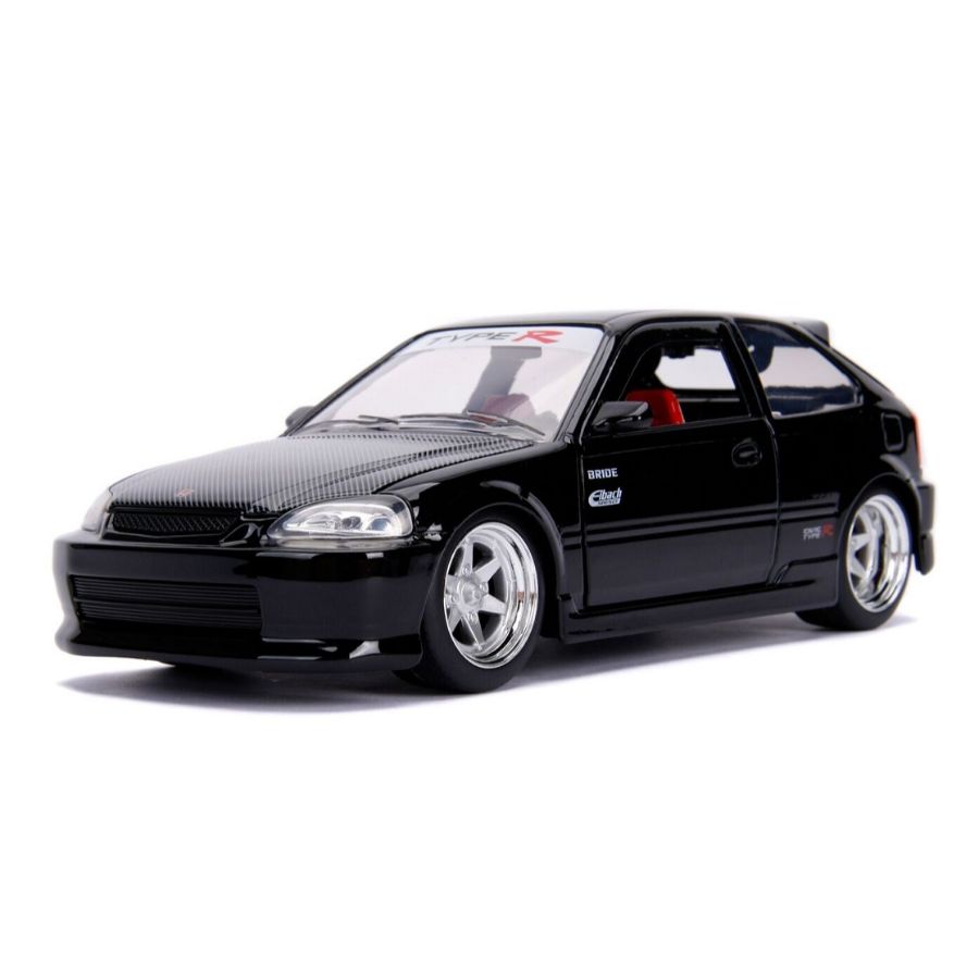 Jada Diecast 1:24 JDM Black 1997 Honda Civic EK Type R