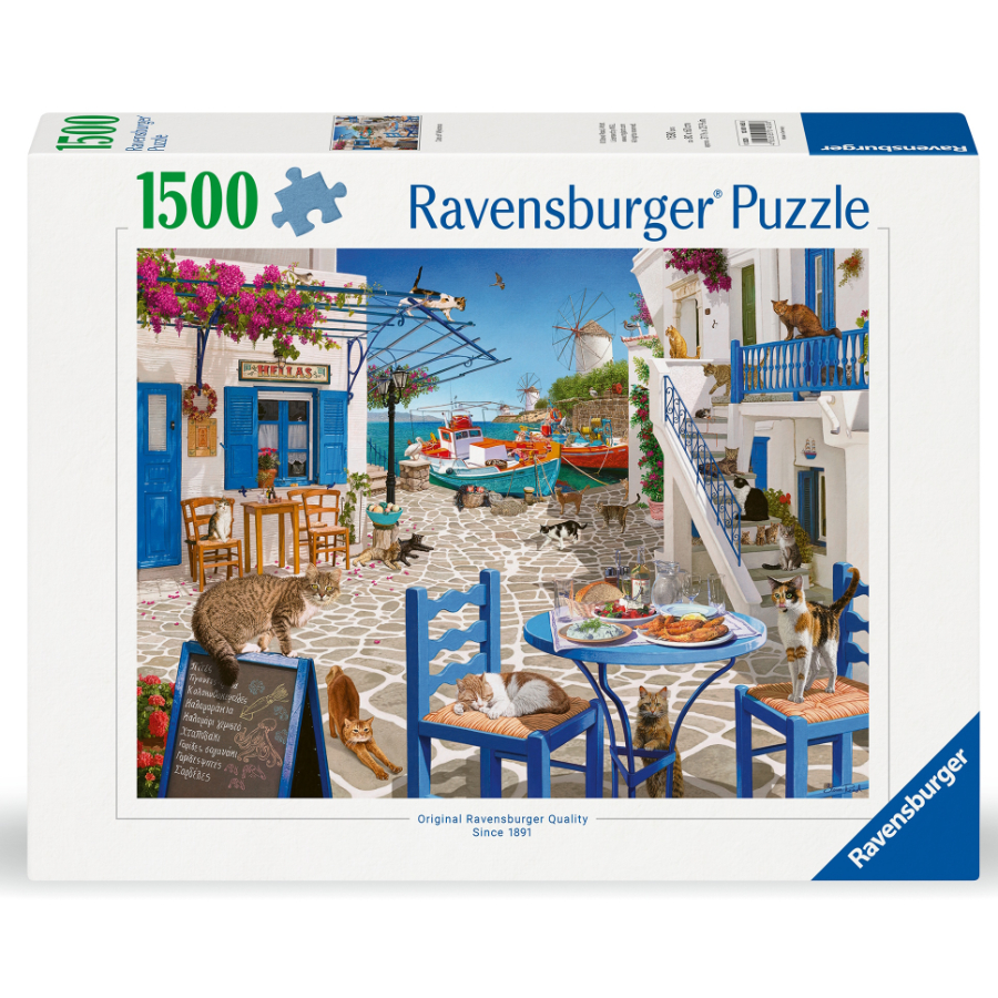 Ravensburger Puzzle 1500 Piece Cats Of Mykonos