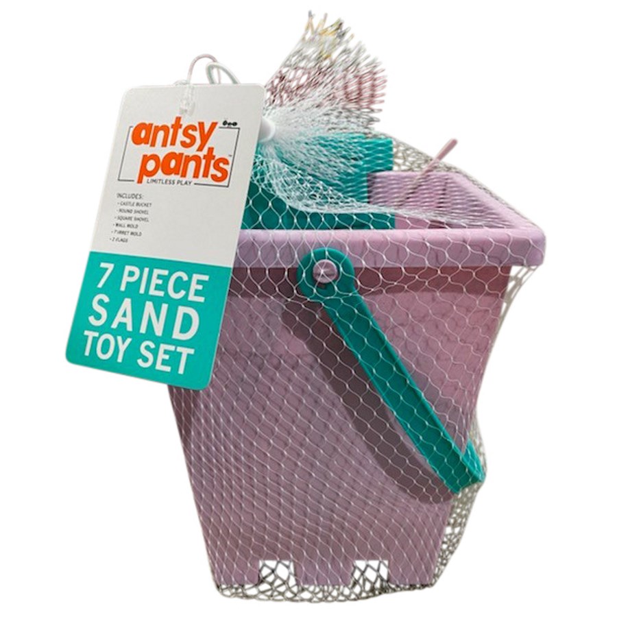 Antsy Pants Beach Bucket Castle 7 Piece Set