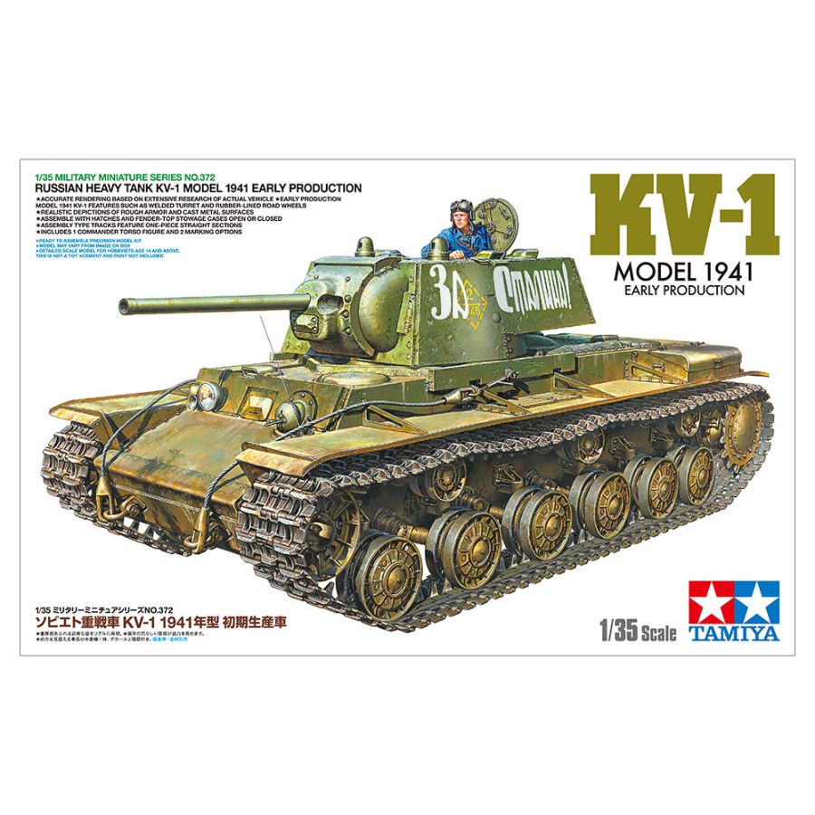 Tamiya Model Kit 1:35 Russian Heavy Tank KV-1 Model 1941