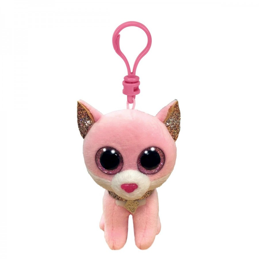 Beanie Boos Clips Fiona Cat Pink