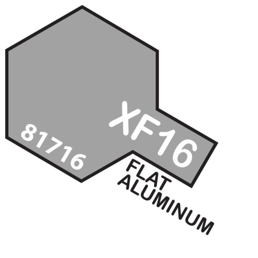 Tamiya Mini Acrylic Paint XF16 Flat Alumin