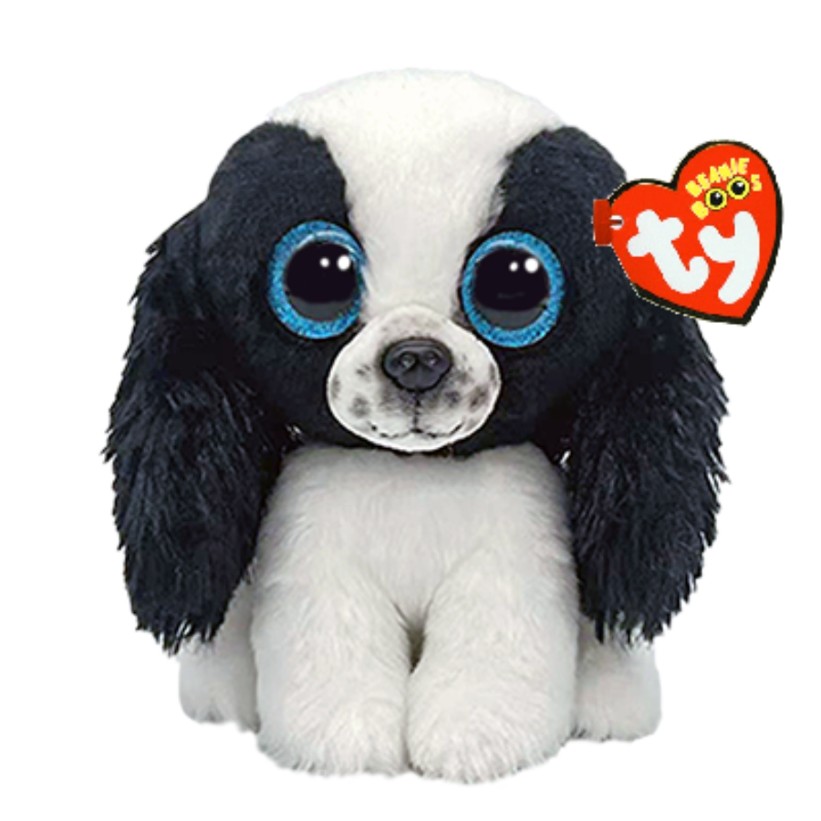 Ty Beanie Boos Regular Plush Sissy Black & White Dog