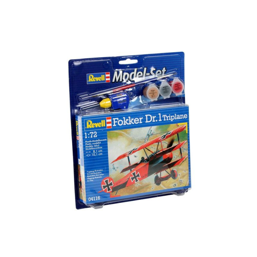 Revell Model Kit Starter Set 1:72 Fokker Dr 1 Triplane