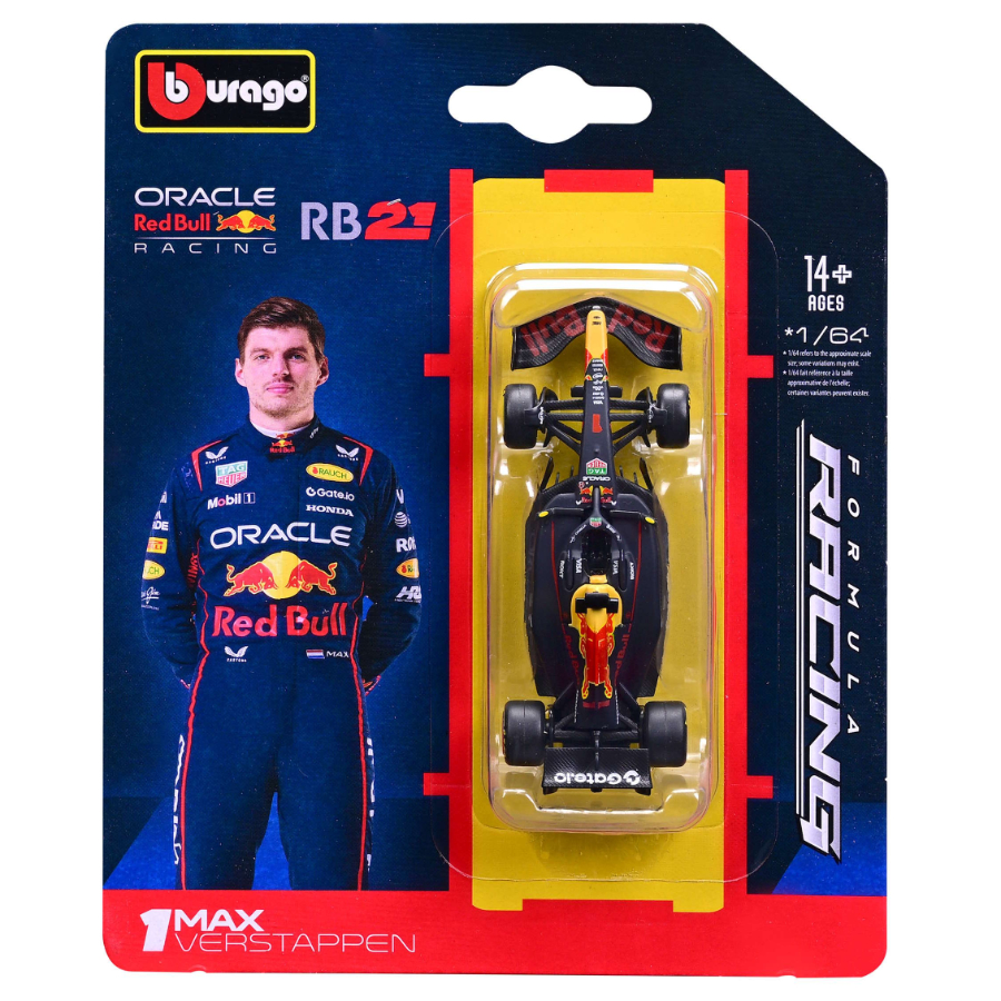 Bburago Diecast 1:64 Formula 1 2025 Red Bull 1 Verstappen