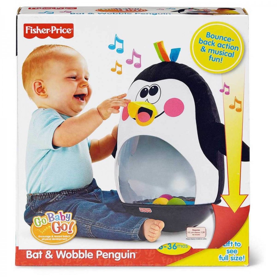 Fisher Price Go Baby Go Bat & Wobble Penguin