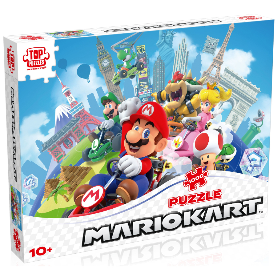 Super Mario Mariokart Around The World 1000 Piece Puzzle