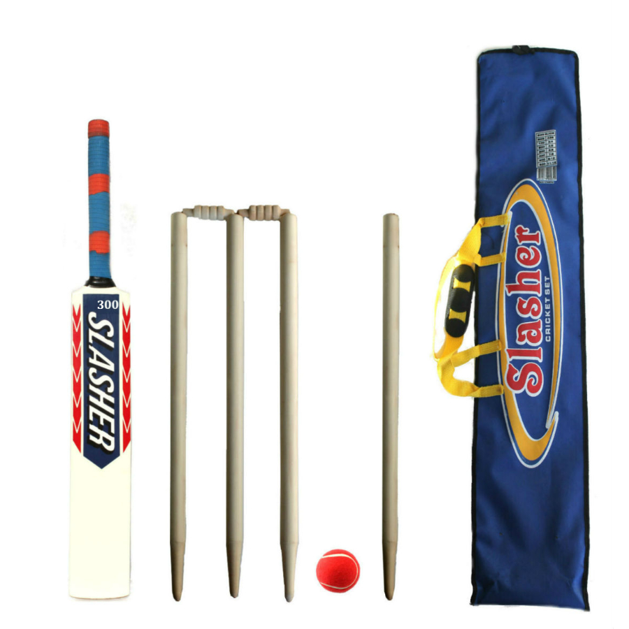 Slasher 300 Cricket Set With Bat Stumps & Ball