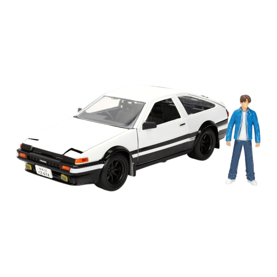 Jada Diecast 1:24 Initial D 1986 Toyota Trueno With Takumi Figure