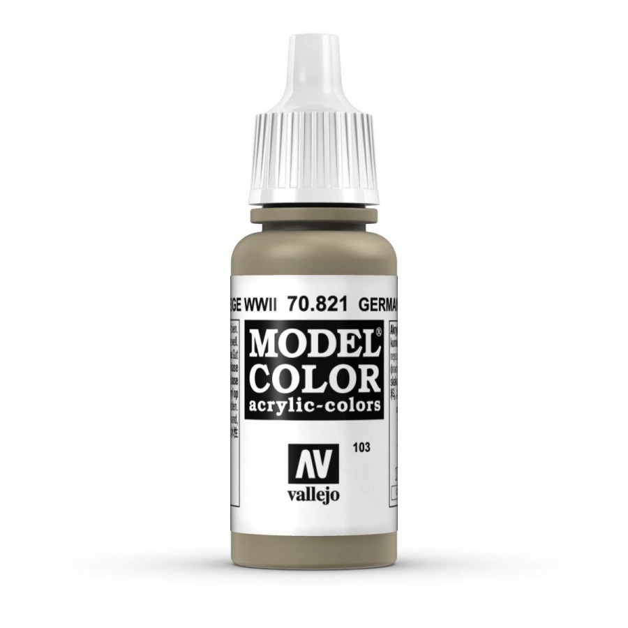 Vallejo Acrylic Paint Model Colour German Camouflage Beige WWII 17-18ml