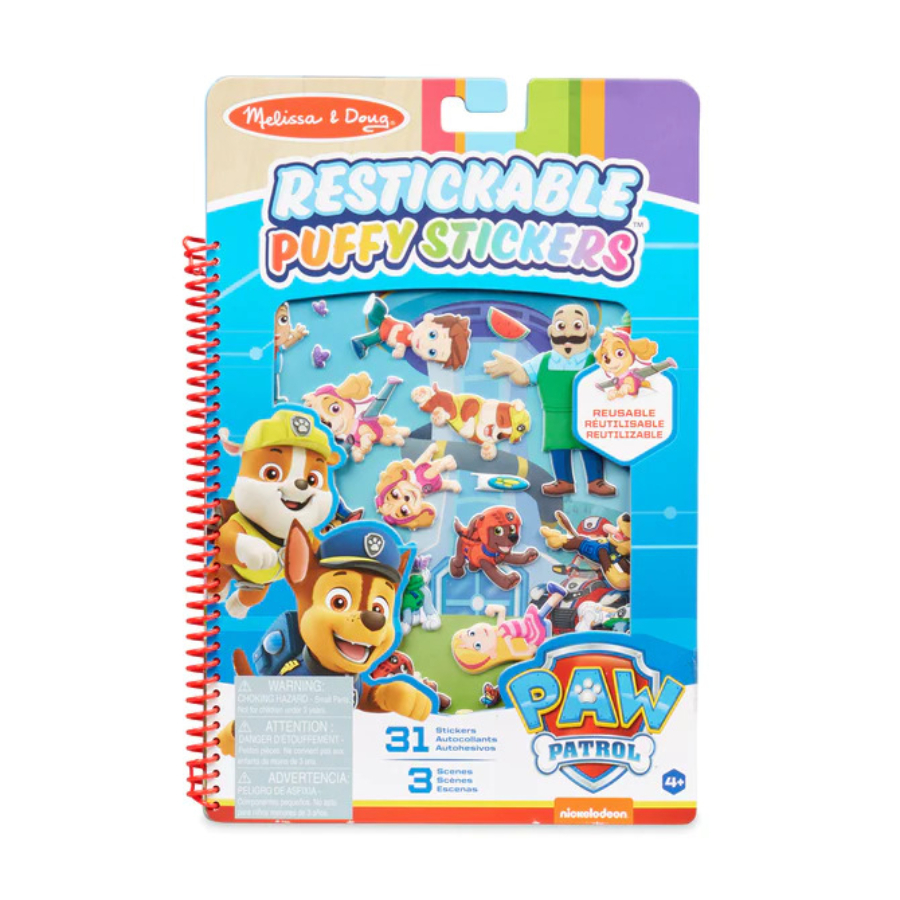 Melissa & Doug Paw Patrol Restickable Puffy Stickers Adventure Bay