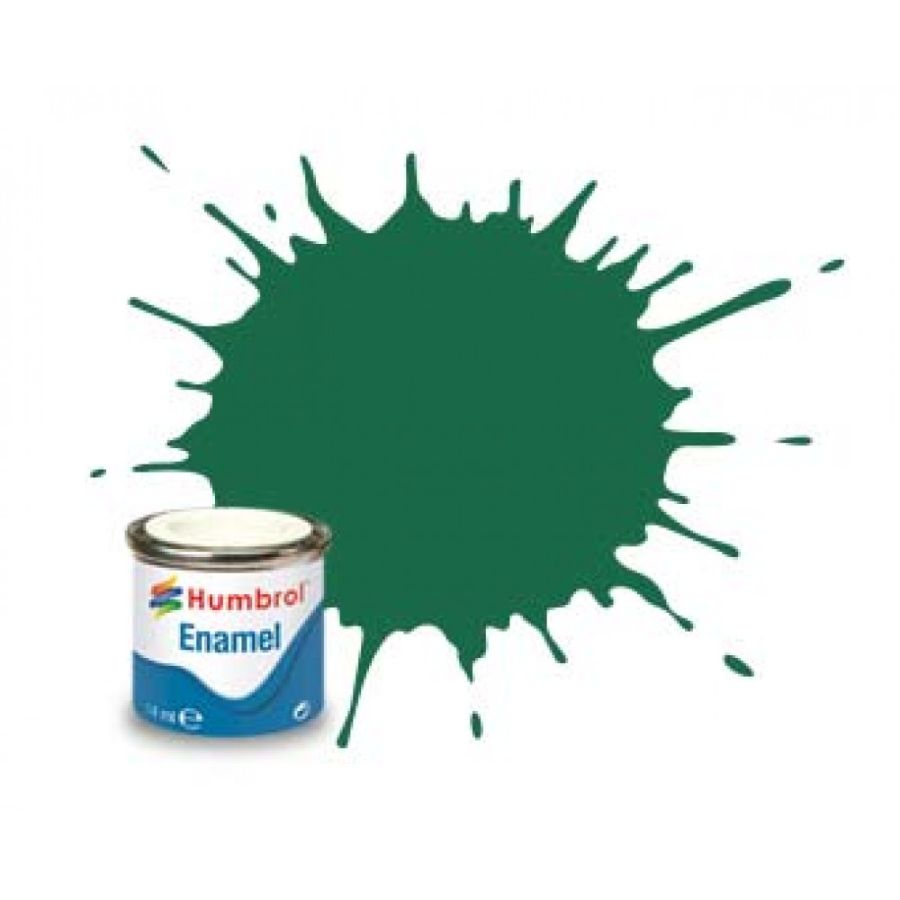Humbrol Enamel Paint Dark Green Matt