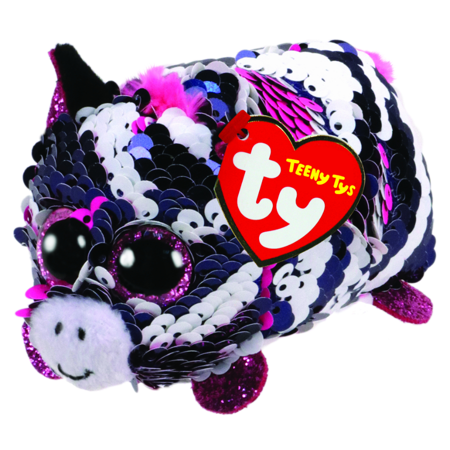 Beanie Boos Flippables Teeny Tys Zoe Pink Zebra