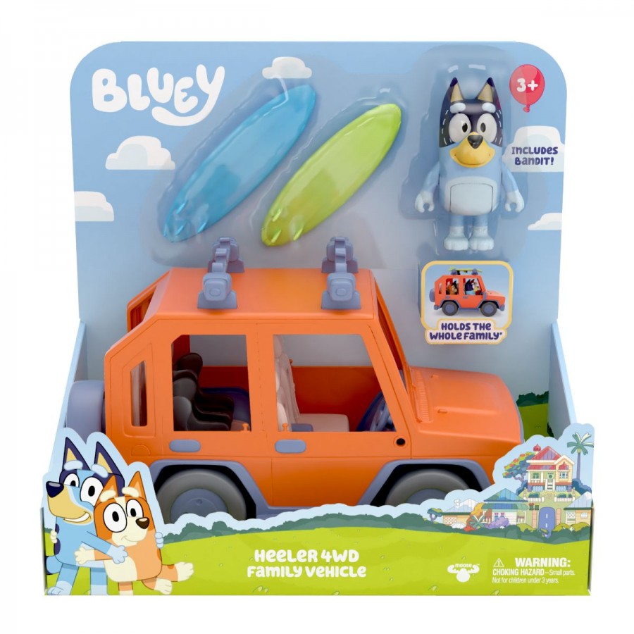 Bluey Heeler 4WD Family Vehicle With Figure & Accessories