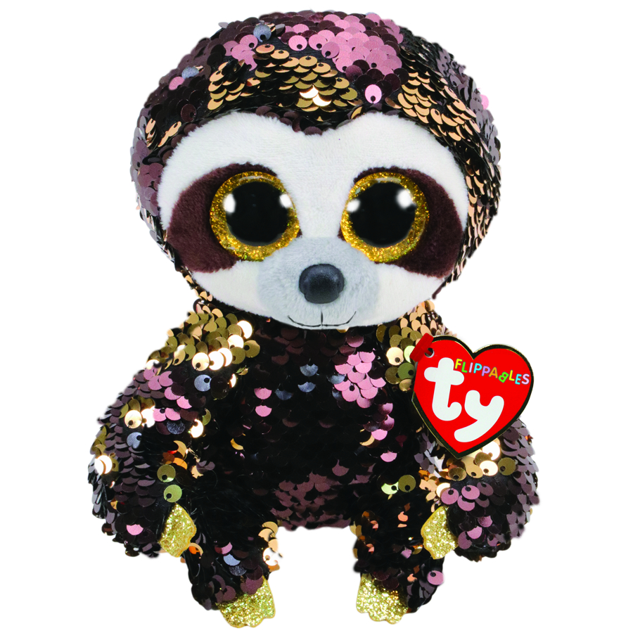 Beanie Boos Flippables Regular Plush Dangler Brown Sloth