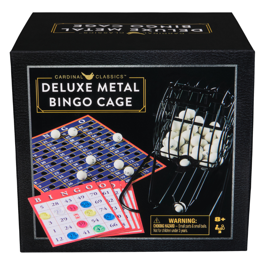 Cardinal Classic Games Deluxe Metal Cage Bingo