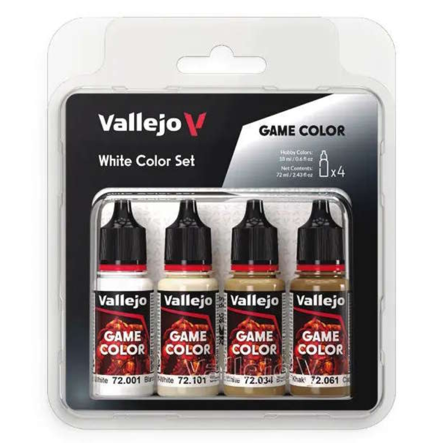 Vallejo Game Colour White Colours Acrylic Paint Set