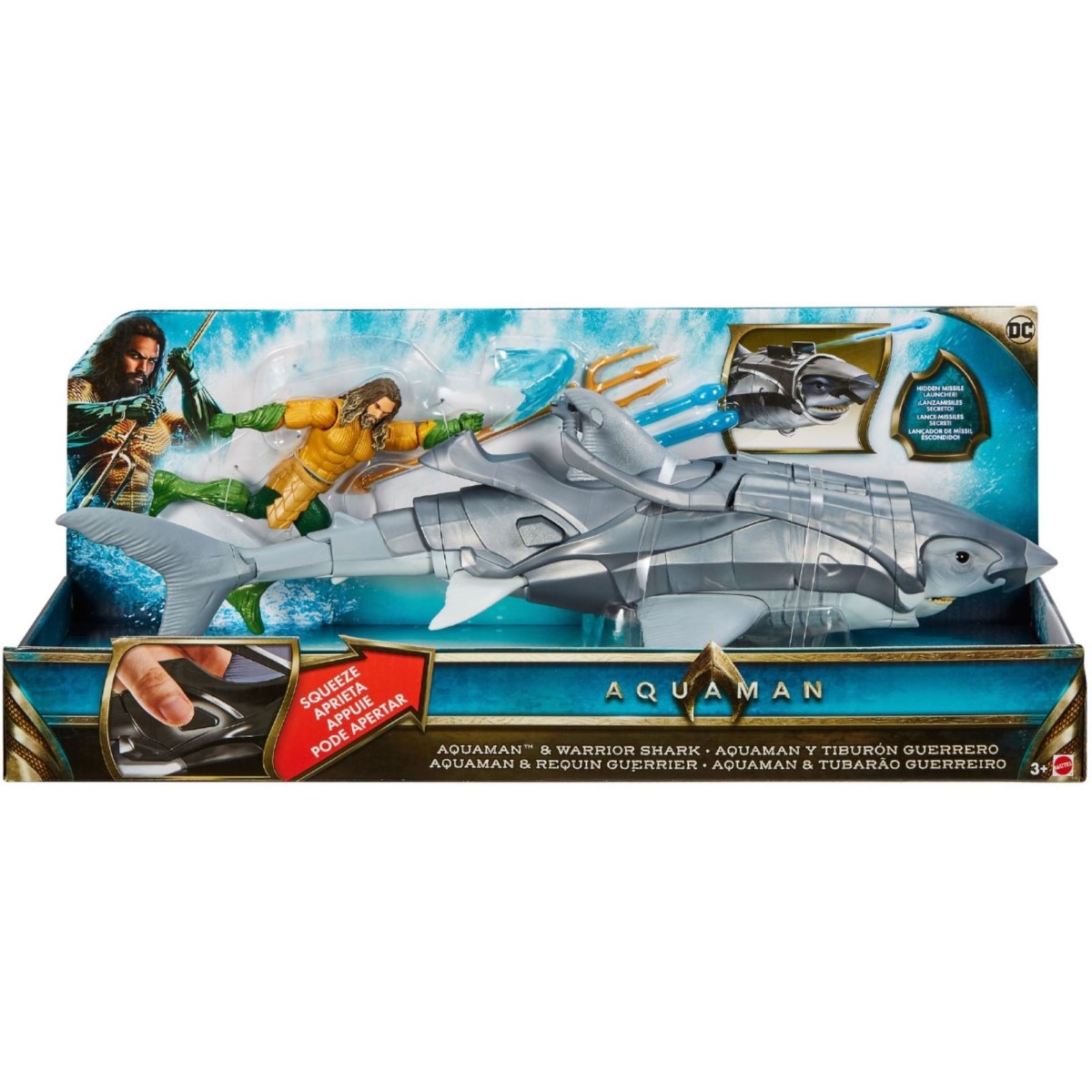 Aquaman 6 Inch Aquaman & Warrior Shark | Toys | Casey's Toys