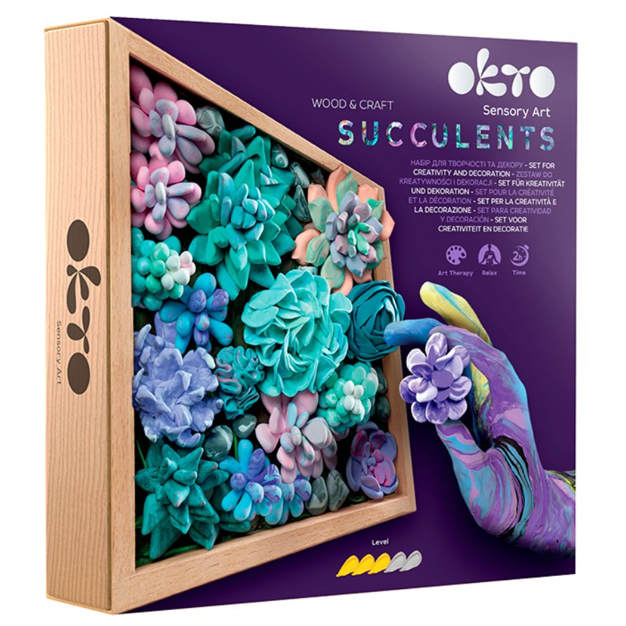 Okto Wood & Craft DIY Succulents Tenderness