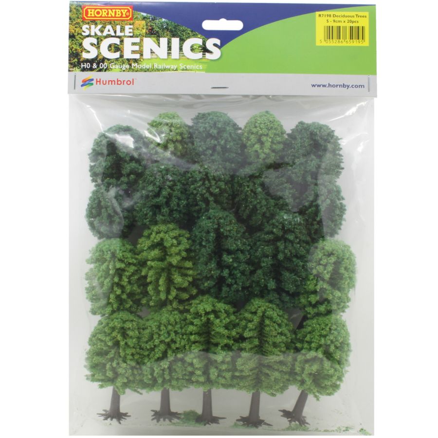 Hornby Rail Trains HO-OO Scenics Hobby Deciduous Trees Bulk Pack
